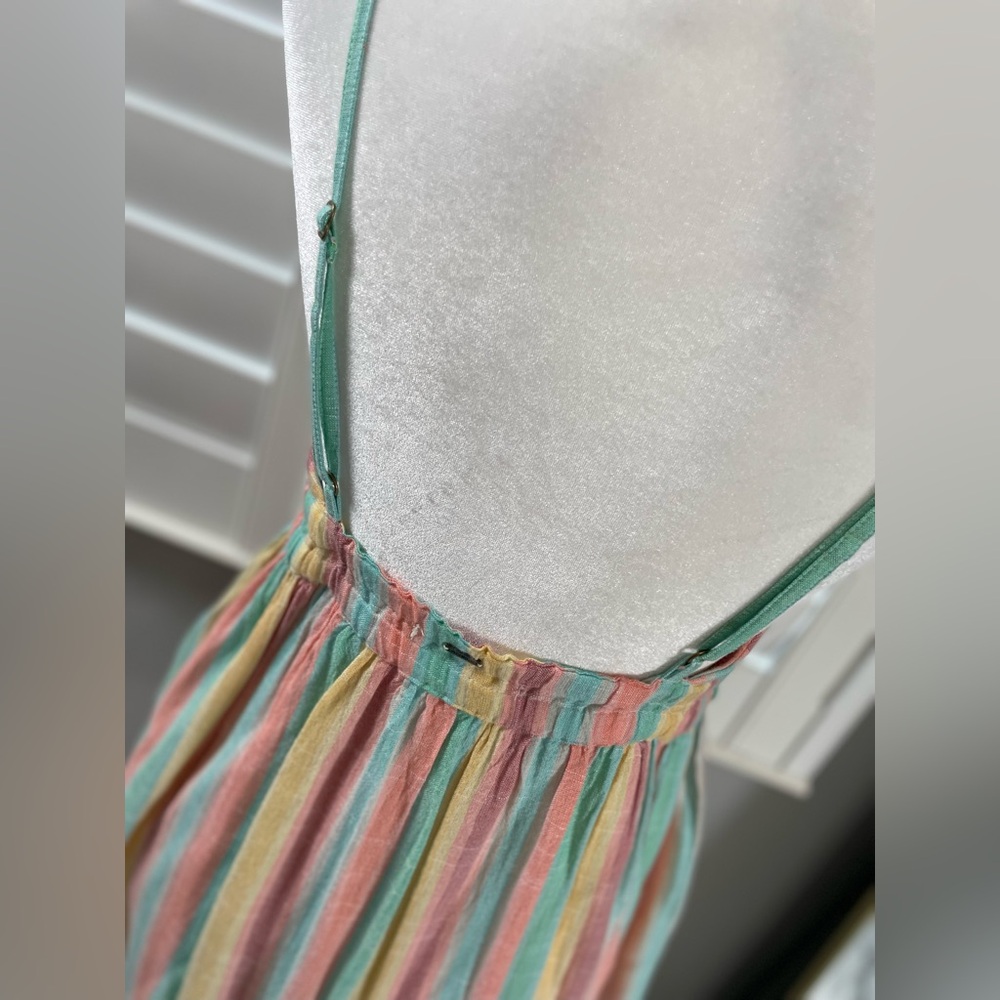 O’Neill Kenzie Striped Summer Sun Dress Women’s Size M Coastal Beach Surfer Girl - Picture 5 of 16